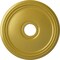 Ekena Millwork Diane Ceiling Medallion (Fits Canopies up to 5 3/8"), 18"OD x 3 5/8"ID x 1 1/8"P, Rich Gold CM18DIRGS - alternate 1